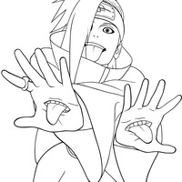 Desenho de Akatsuki para colorir