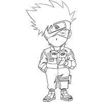 Desenhos para colorir do Naruto - Kakashi - Escola Educação