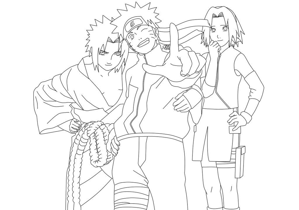 Desenho e Imagem Akatsuki Amigos para Colorir e Imprimir Grátis