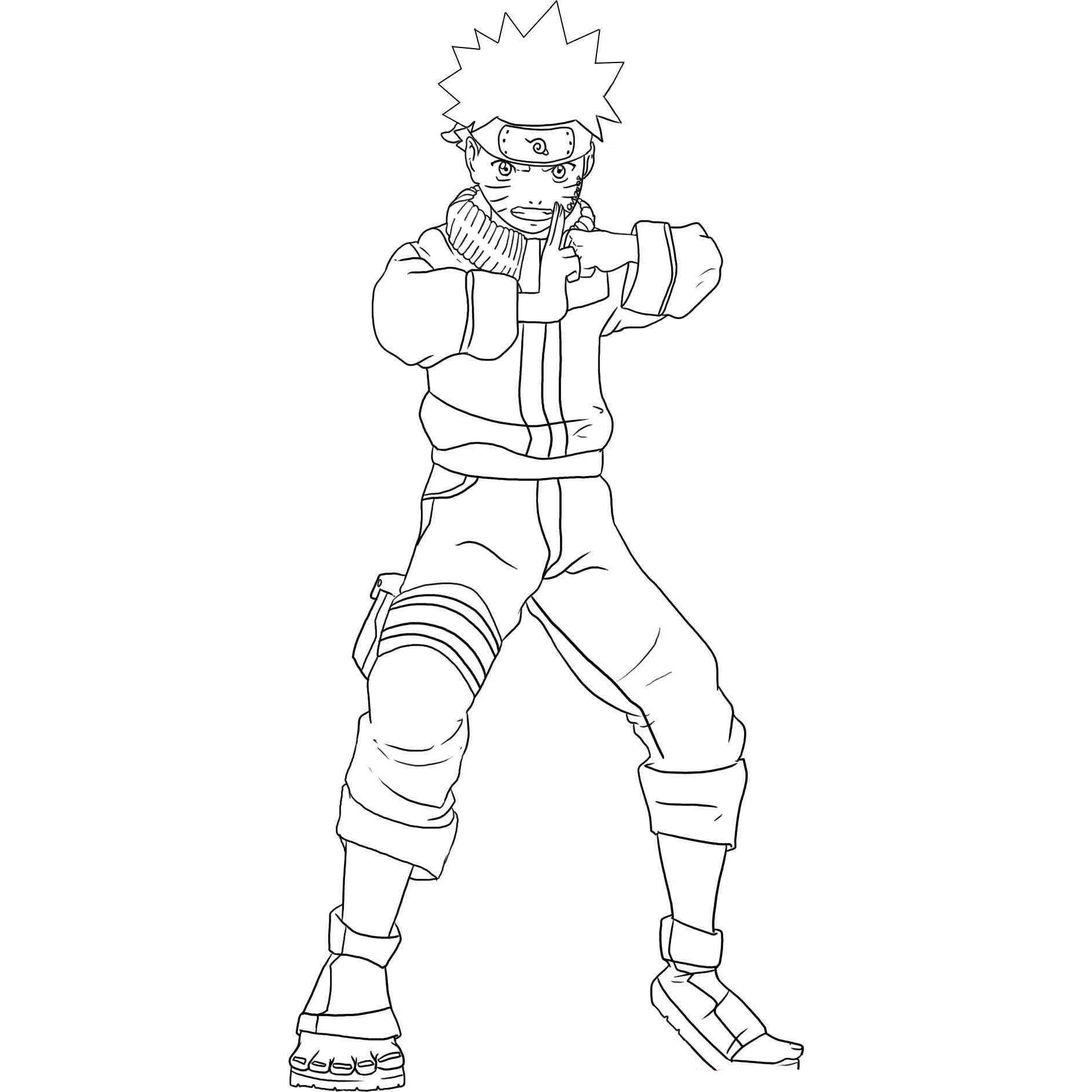 Desenho de Naruto Uzumaki para colorir - Tudodesenhos