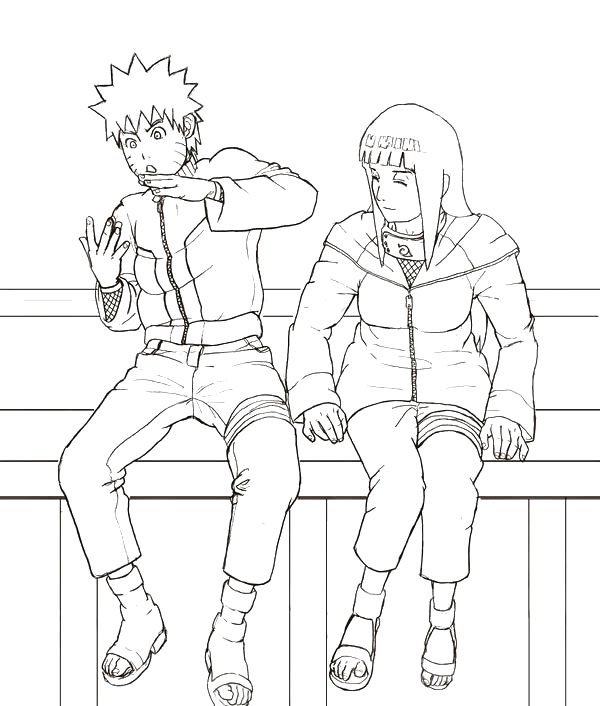 COMO DESENHAR NARUTO E HINATA - PASSO A PASSO 