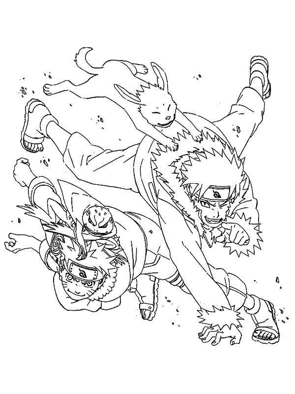 Desenho de Naruto Uzumaki anime para colorir - Tudodesenhos