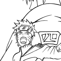Desenho de Personagem Naruto para colorir