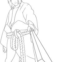 Desenho de Sasuke Uchiha para colorir