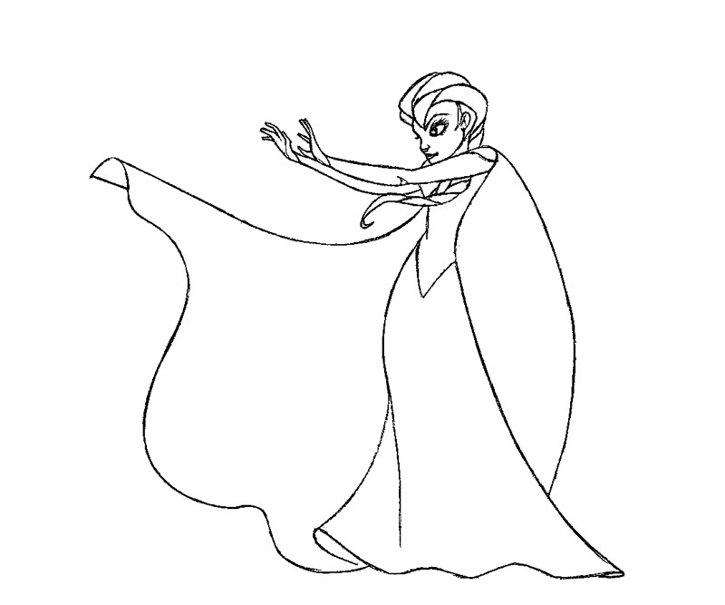 Desenhos de Elsa - Como desenhar Elsa passo a passo