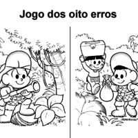 Desenho de Jogo dos 8 erros - Os Bandeirantes para colorir