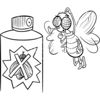 Desenho de Spray mata mosquitos para colorir