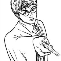 Desenho de Bruxinho Harry Potter para colorir