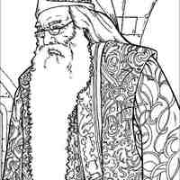 Desenho de Dumbledore para colorir