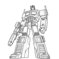 Desenho de Optimus Prime para colorir