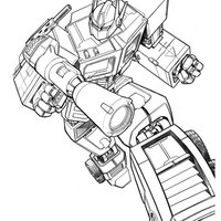 Desenho de Optimus Prime Transformers para colorir
