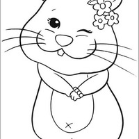 Desenho de Zhu Zhu Pets bonita para colorir