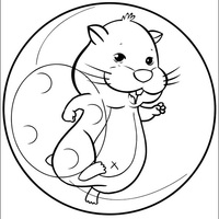 Desenho de Zhu Zhu Pets dentro de bolha de sabão para colorir