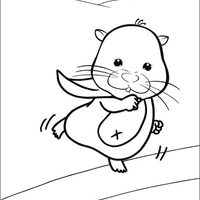 Desenho de Zhu Zhu Pets voando para colorir