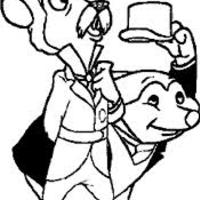 Desenho de Personagens de Ichabod e Sr Sapo para colorir