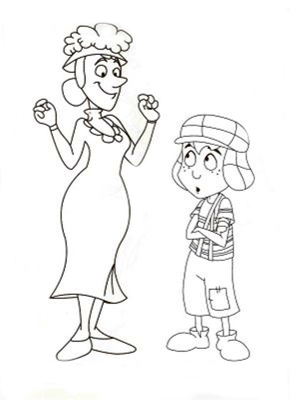 Desenhos de Chaves para colorir - Tudodesenhos