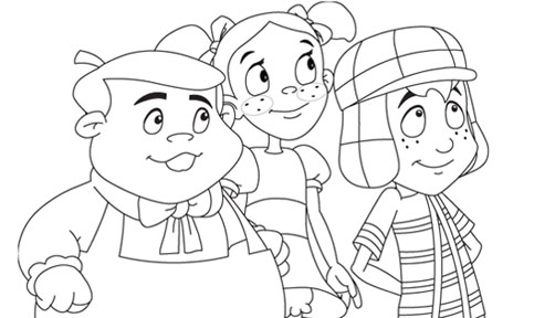 Desenhos de Chaves para colorir - Tudodesenhos