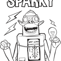Desenho de Sparky de Boxtrolls para colorir
