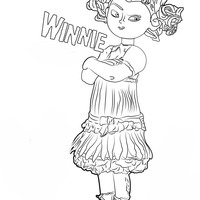 Desenho de Winnie de Boxtrolls para colorir