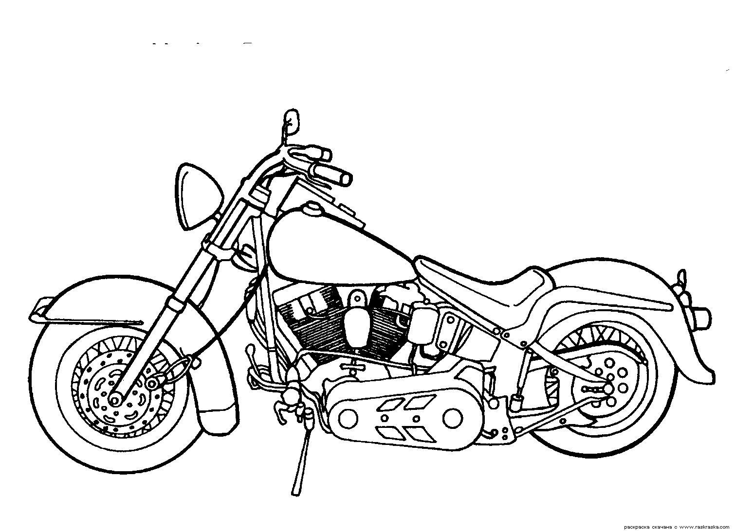 Desenho de Moto de trilha para colorir - Tudodesenhos