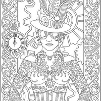 Desenho de Carnaval para adultos para colorir