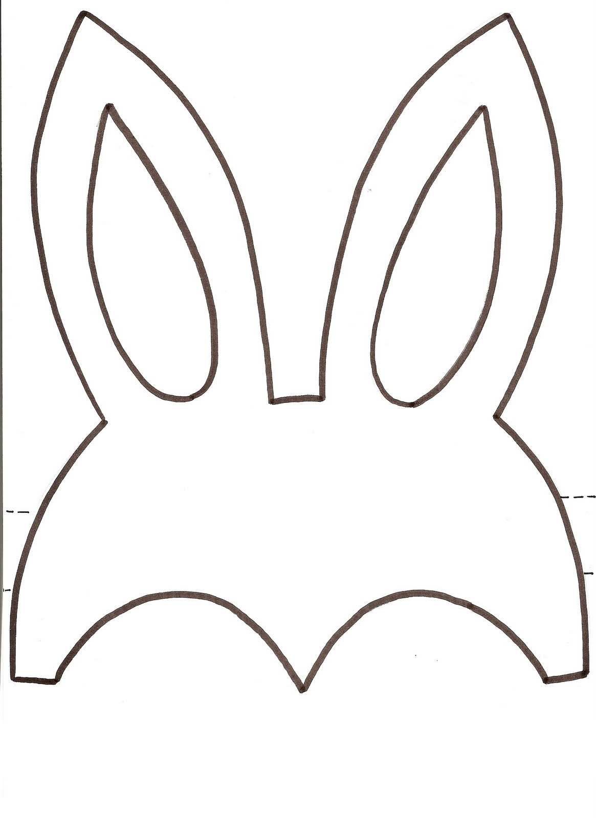 Mascara de orelhas de coelho da pascoa