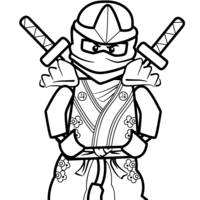 Desenho de Ninja lego para colorir