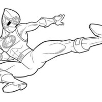 Desenho de Ninja Power Rangers para colorir