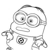 Desenho de Minion Bello para colorir