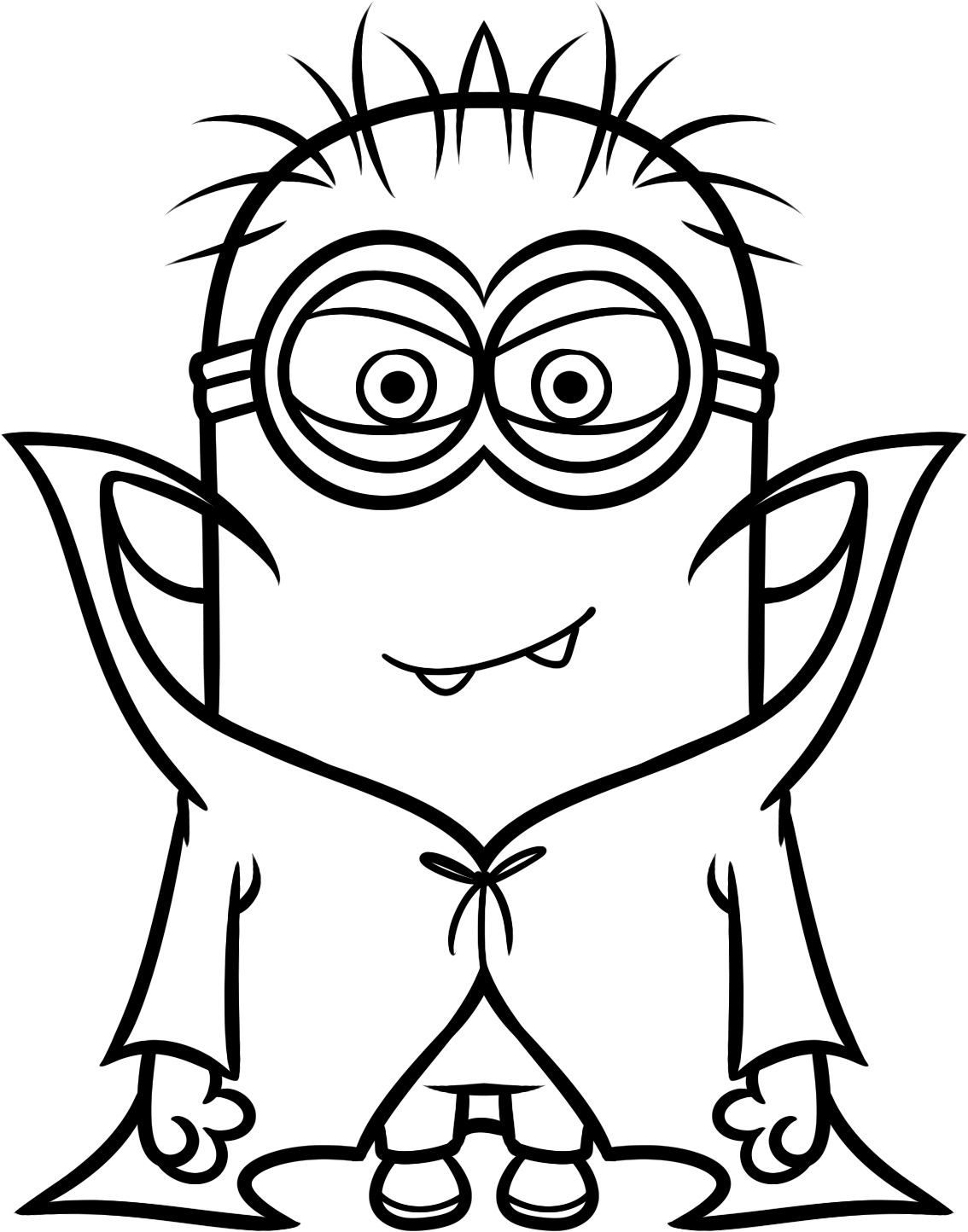 Desenho de Minions vampiro para colorir - Tudodesenhos