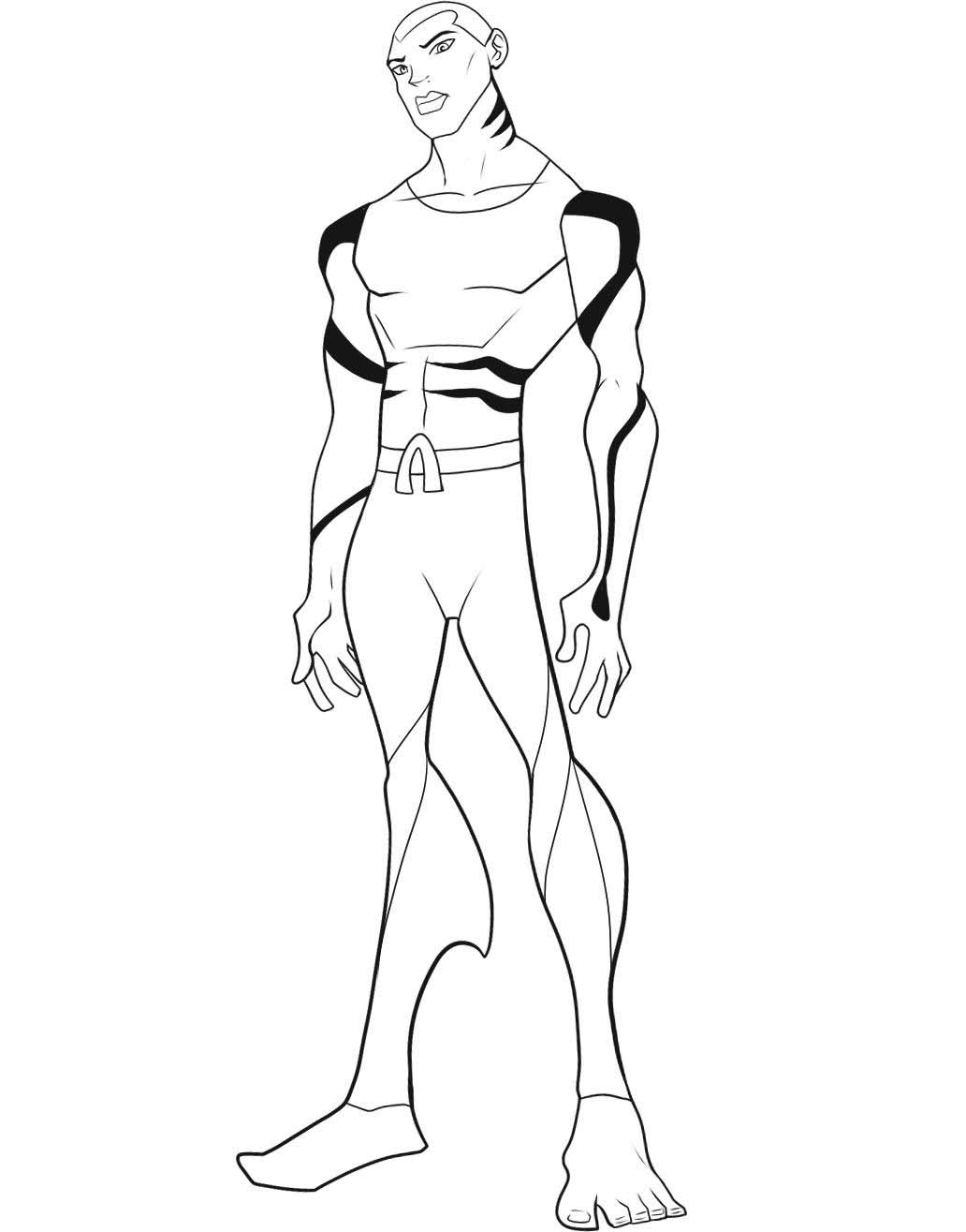 Aqualad Teen Titans Coloring Pages