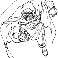 Desenho de Doctor Doom para colorir