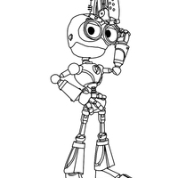 Desenho de Robô Bolts para colorir