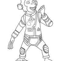 Desenho de Ham III de Space Chimps para colorir
