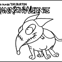 Desenho de Filme Frankenweenie para colorir