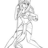 Desenho de Princesa Kida para colorir