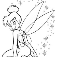 Desenho de Asas da Tinker Bell para colorir