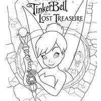Desenho de Fada princesa Tinker Bell para colorir