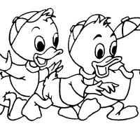Desenho de Sobrinhos do Pato Donald para colorir