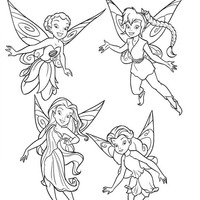 Desenho de Fadas do filme Tinker Bell para colorir