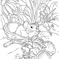 Desenho de Fawn e rato Cheese para colorir