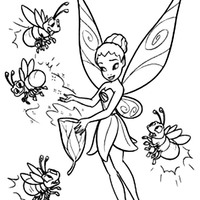 Desenho de Iridesssa e mosquitinhos para colorir