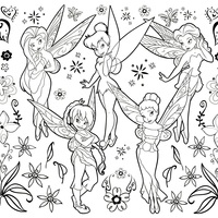 Desenho de Fadas Disney para colorir