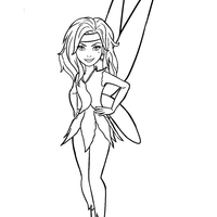 Desenho de Pirata Zarina da Tinker Bell para colorir