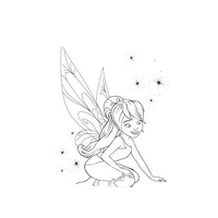 Desenho de Tinker Bell e o Monstro da Terra do Nunca para colorir