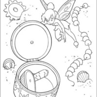 Desenho de Tinker Bell e o tesouro perdido para colorir