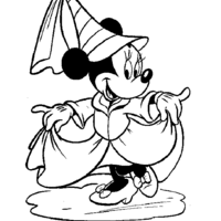 Desenho de Fada Minnie  para colorir
