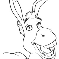 Desenho de Burro amigo do Shrek para colorir