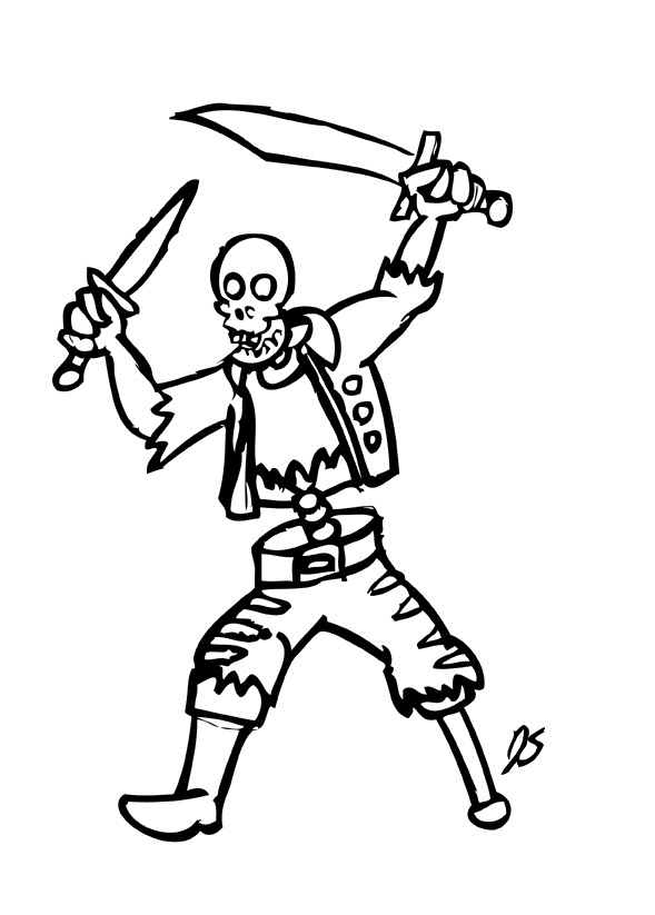 Esqueleto da perna de pau