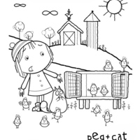 Desenho de Peg + Cat para colorir